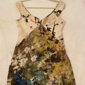 Black Halo Monet Print Cocktail Dress